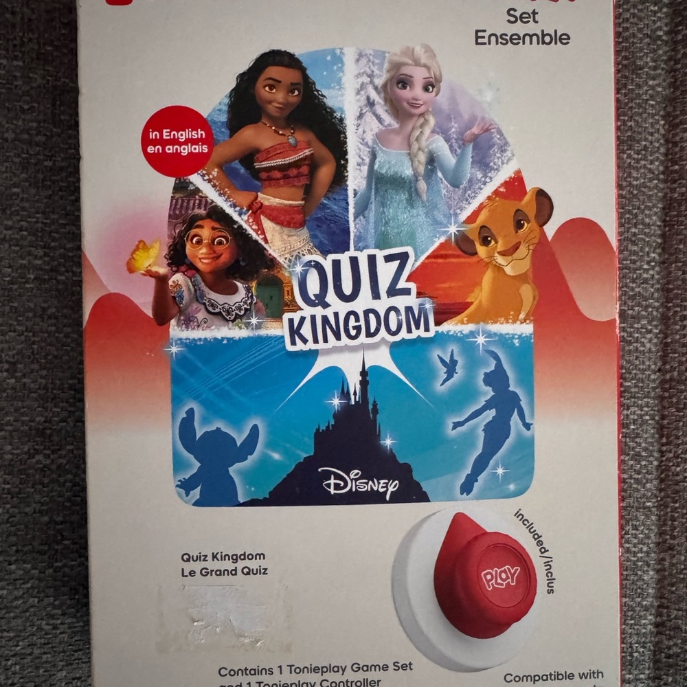 NEW Tonies Disney Quiz Kingdom Tonieplay Game Set NIB 🎮✨